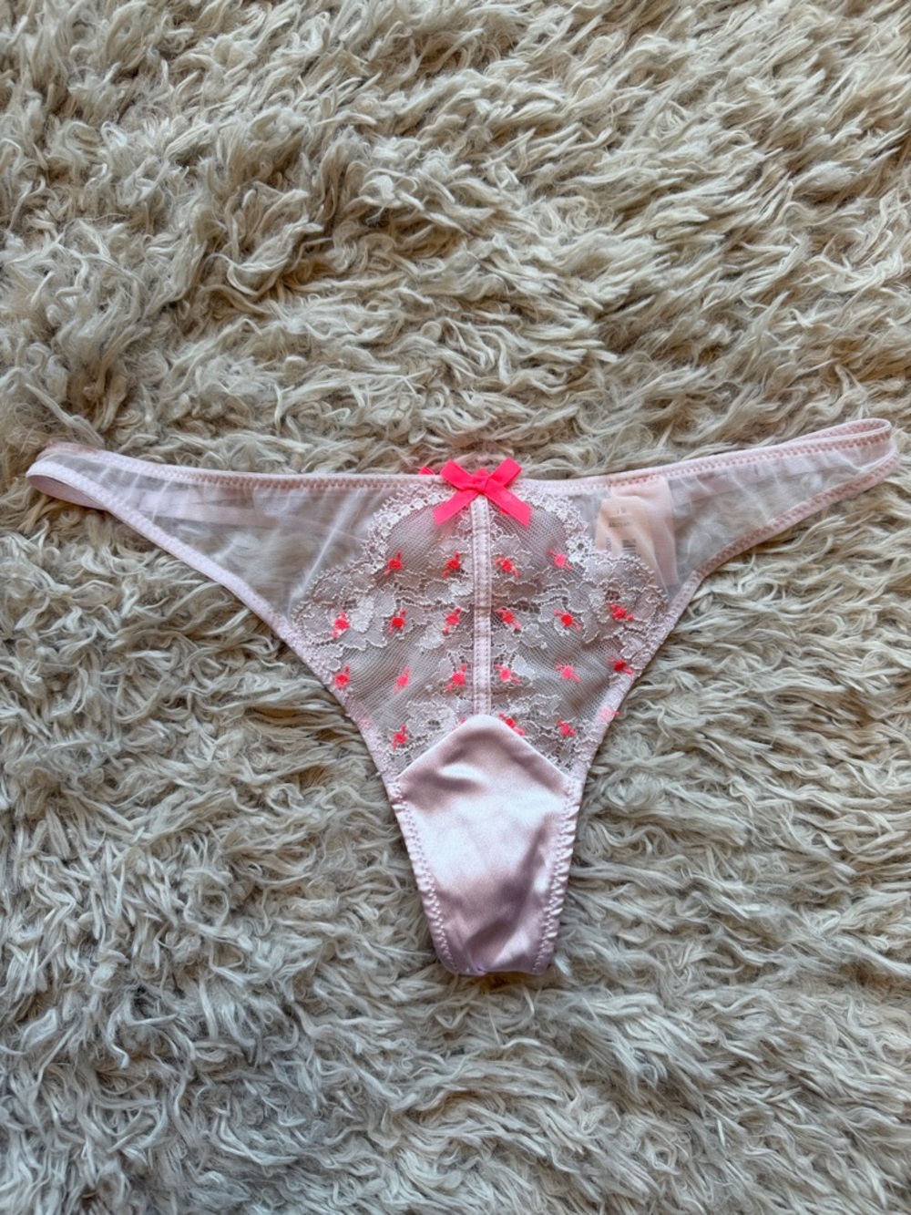 NWT VTG 2013 Victoria’s Secret Dream Angels Sheer Mesh Lace Bows and Satin SMALL